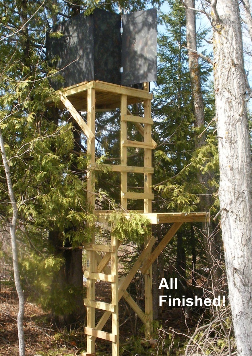 Free Deer Stand Building Plans Blinds Ladder Platform Stands